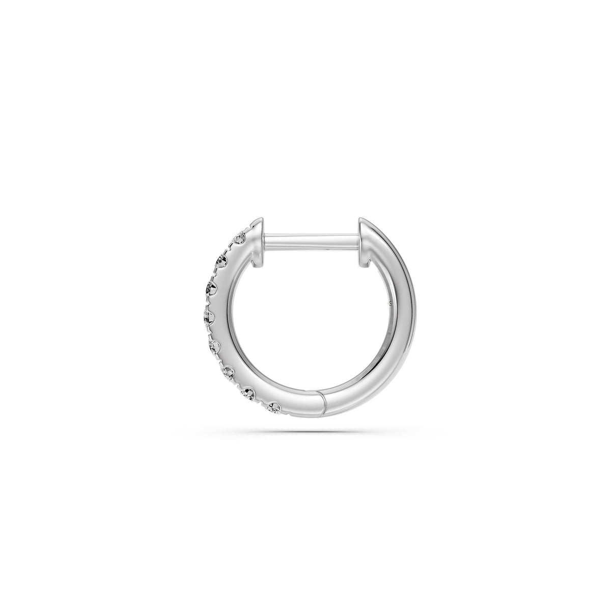 Balto aukso auskarai su deimantais