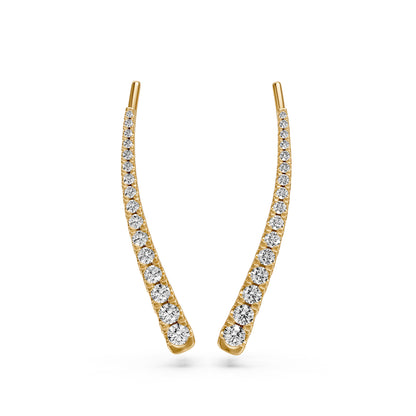 Diamond Earrings in Yellow Gold