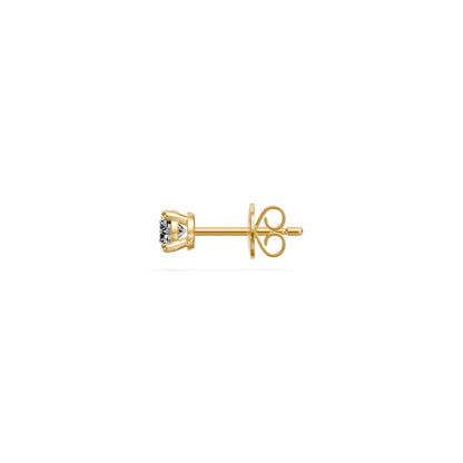Diamond Stud Earrings in Yellow Gold