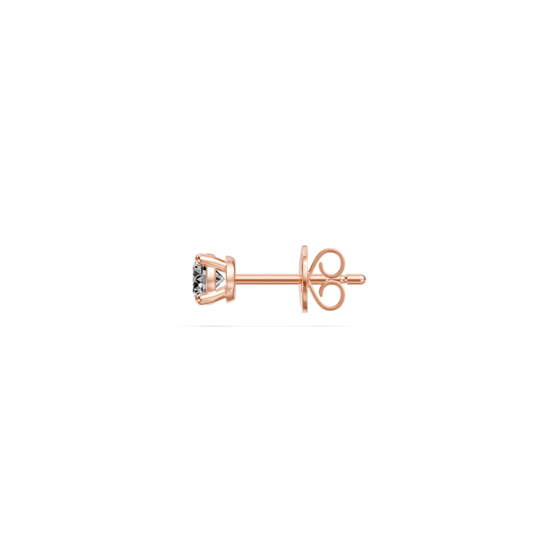 Diamond Stud Earrings in Rose Gold