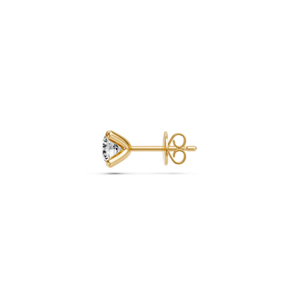 Diamond Stud Earrings in Yellow Gold