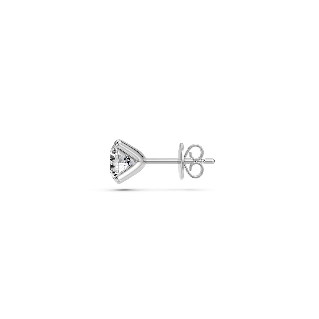 Diamond Stud Earrings in White Gold
