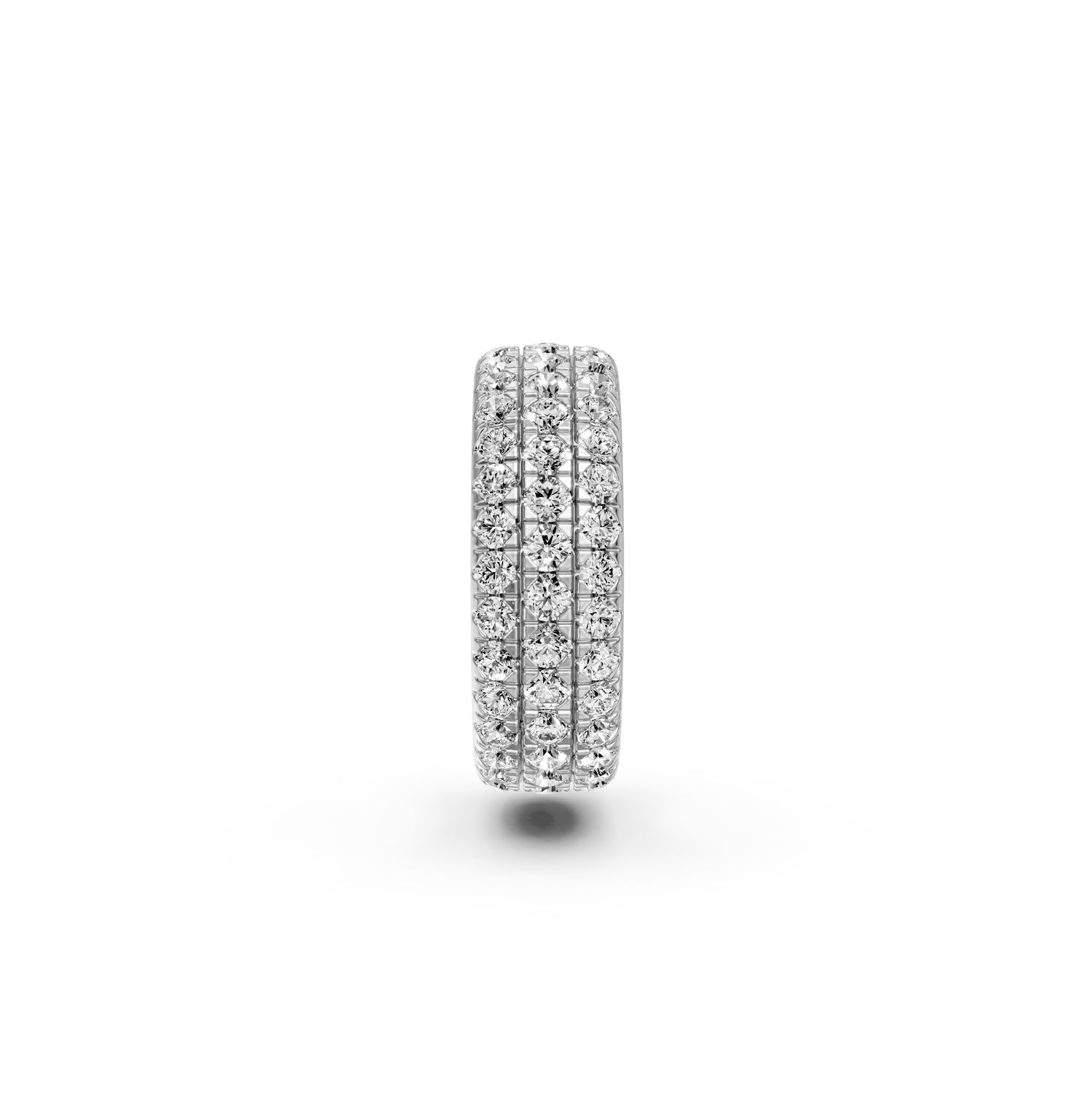 Diamond Cuff Earring in White Gold