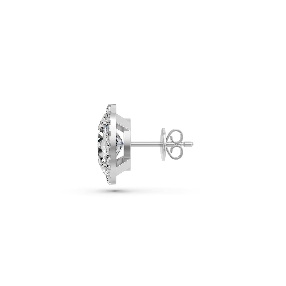 Diamond Earrings in White Gold