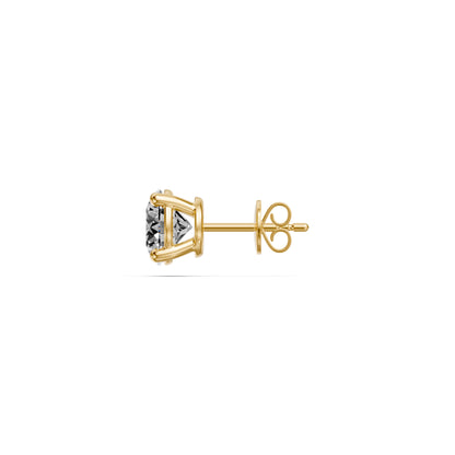 Diamond Stud Earrings in Yellow Gold