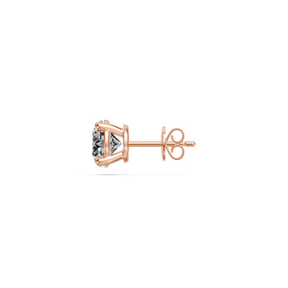 Diamond Stud Earrings in Rose Gold