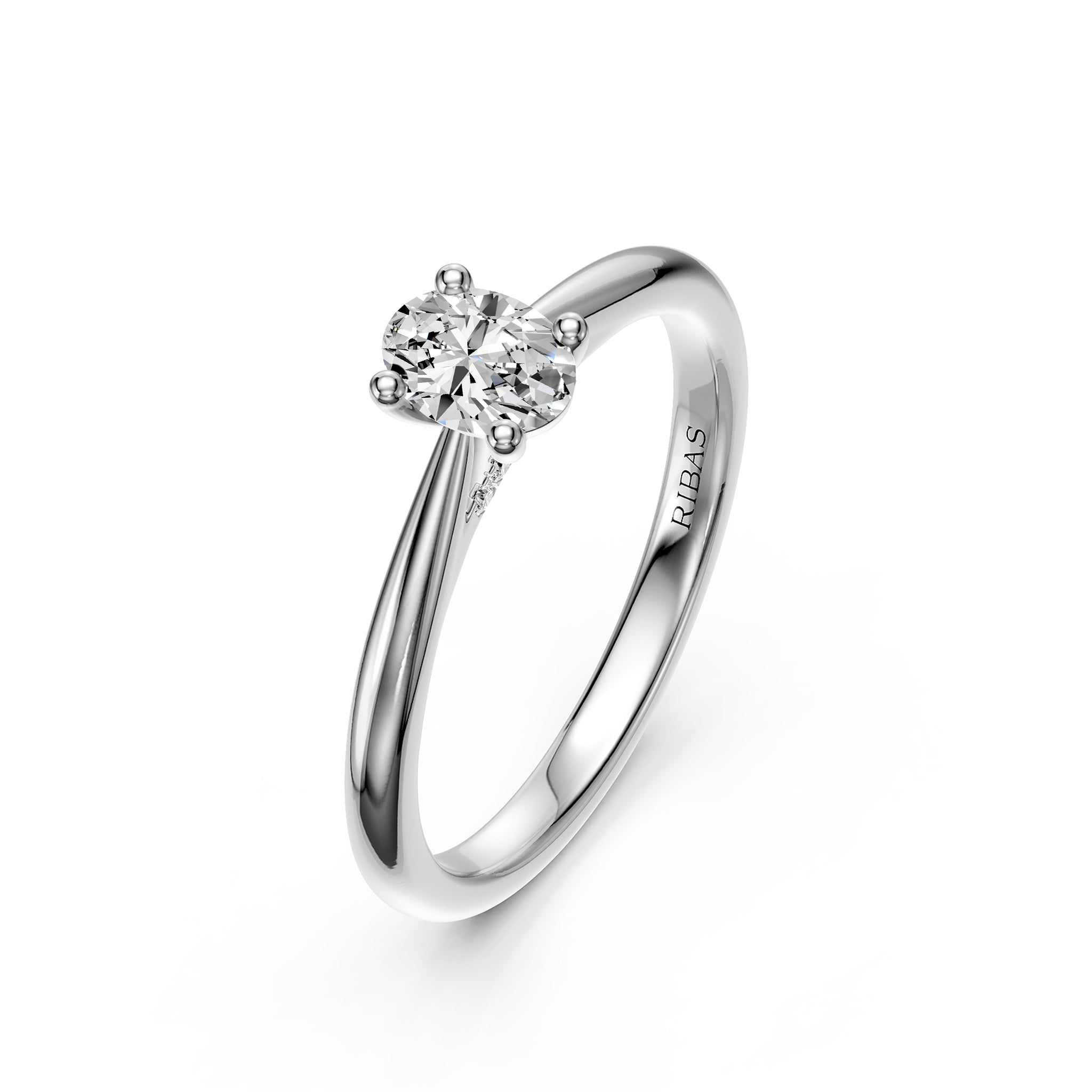 Diamond Ring in White Gold