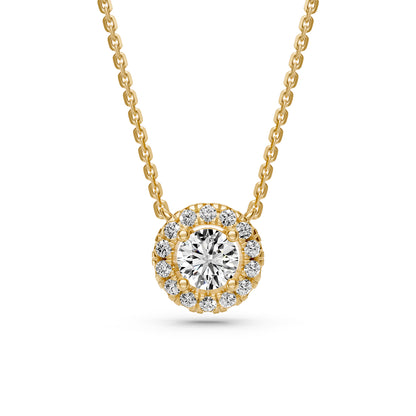 Diamond Necklace in Yellow Gold