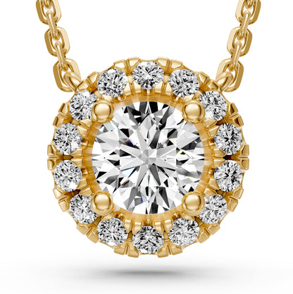 Diamond Necklace in Yellow Gold