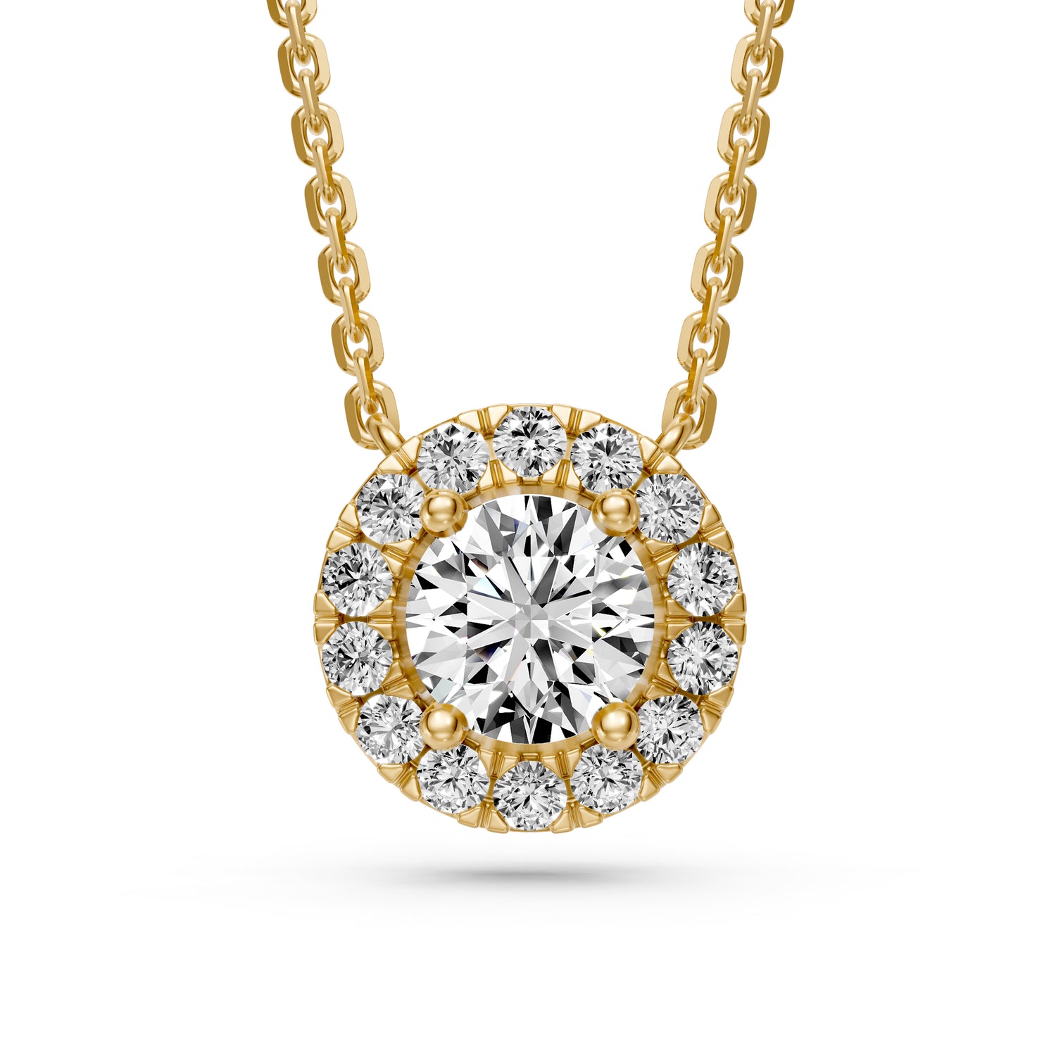 Diamond Necklace in Yellow Gold