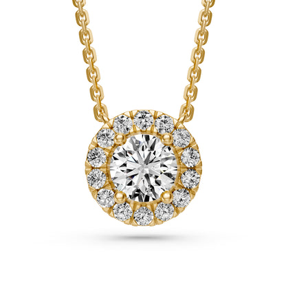 Diamond Necklace in Yellow Gold