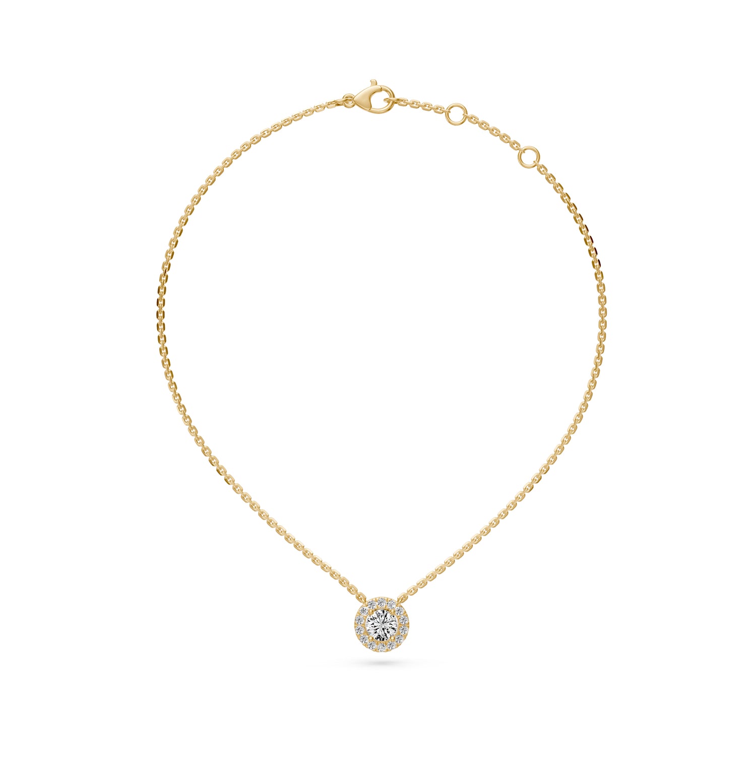 Diamond Necklace in Yellow Gold