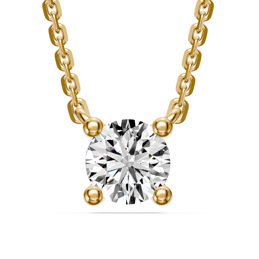 Diamond Necklace in Yellow Gold