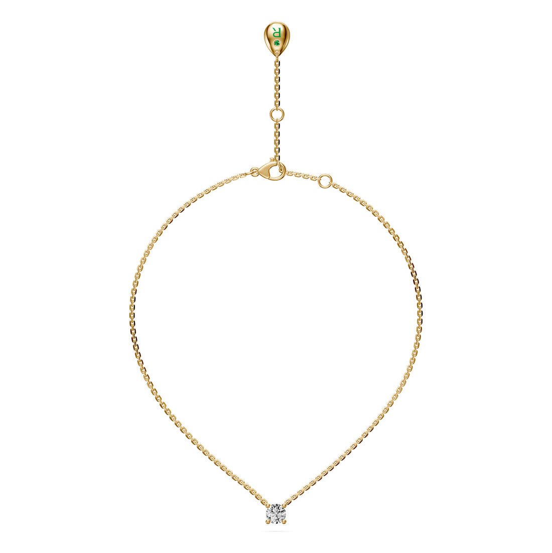 Diamond Necklace in Yellow Gold