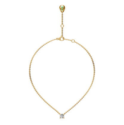 Diamond Necklace in Yellow Gold