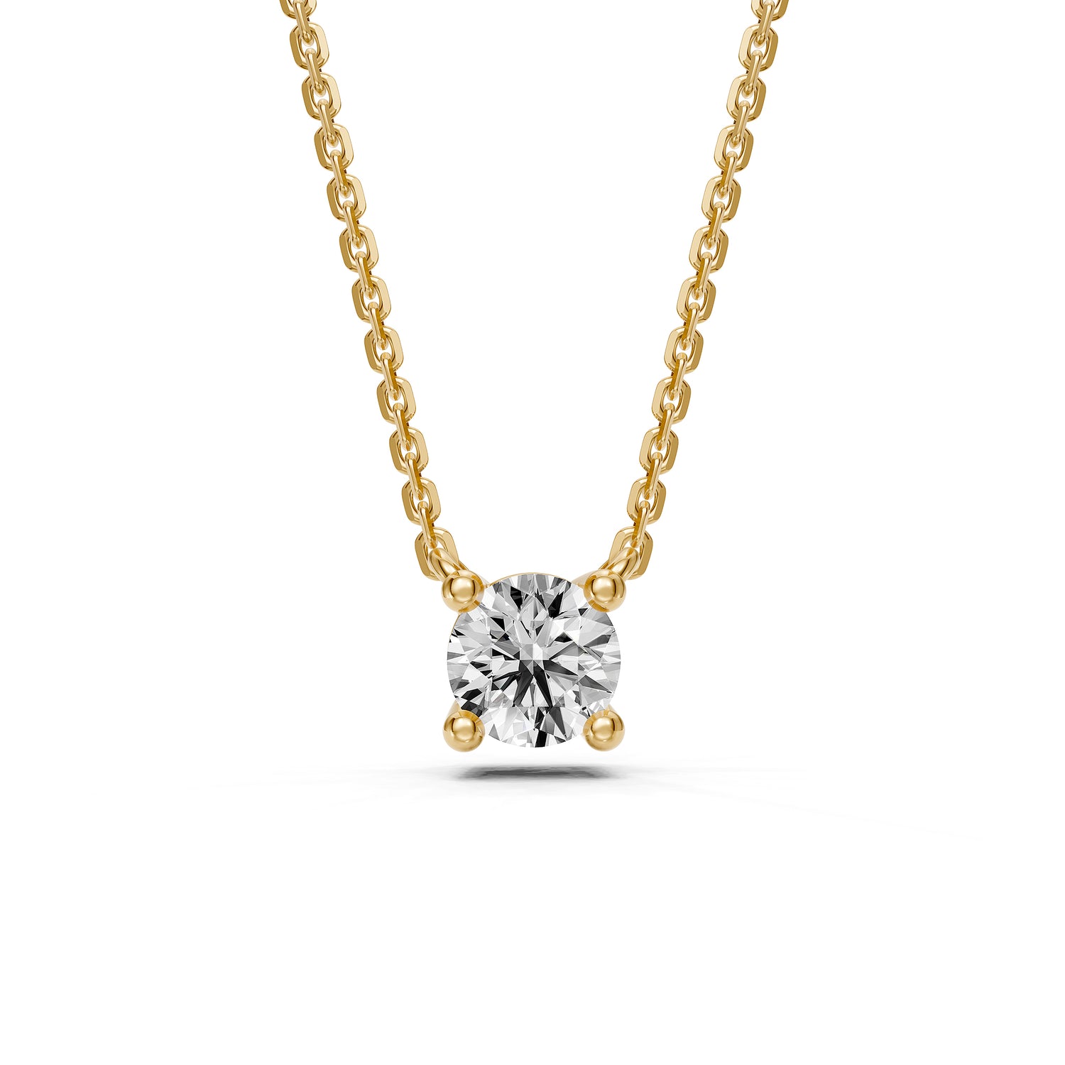 Diamond Necklace in Yellow Gold