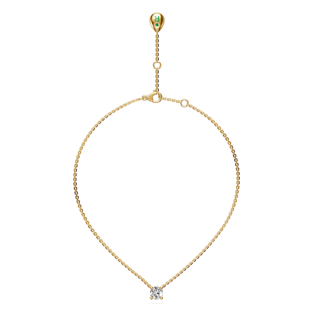 Diamond Necklace in Yellow Gold