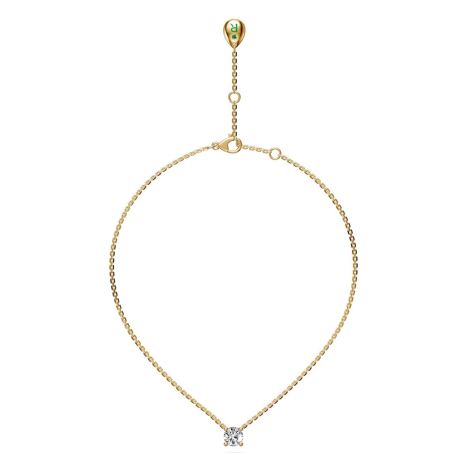Diamond Necklace in Yellow Gold