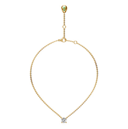 Diamond Necklace in Yellow Gold