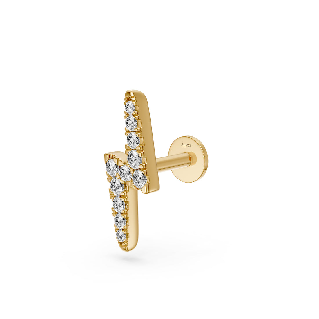 Diamond Piercing in Yellow Gold
