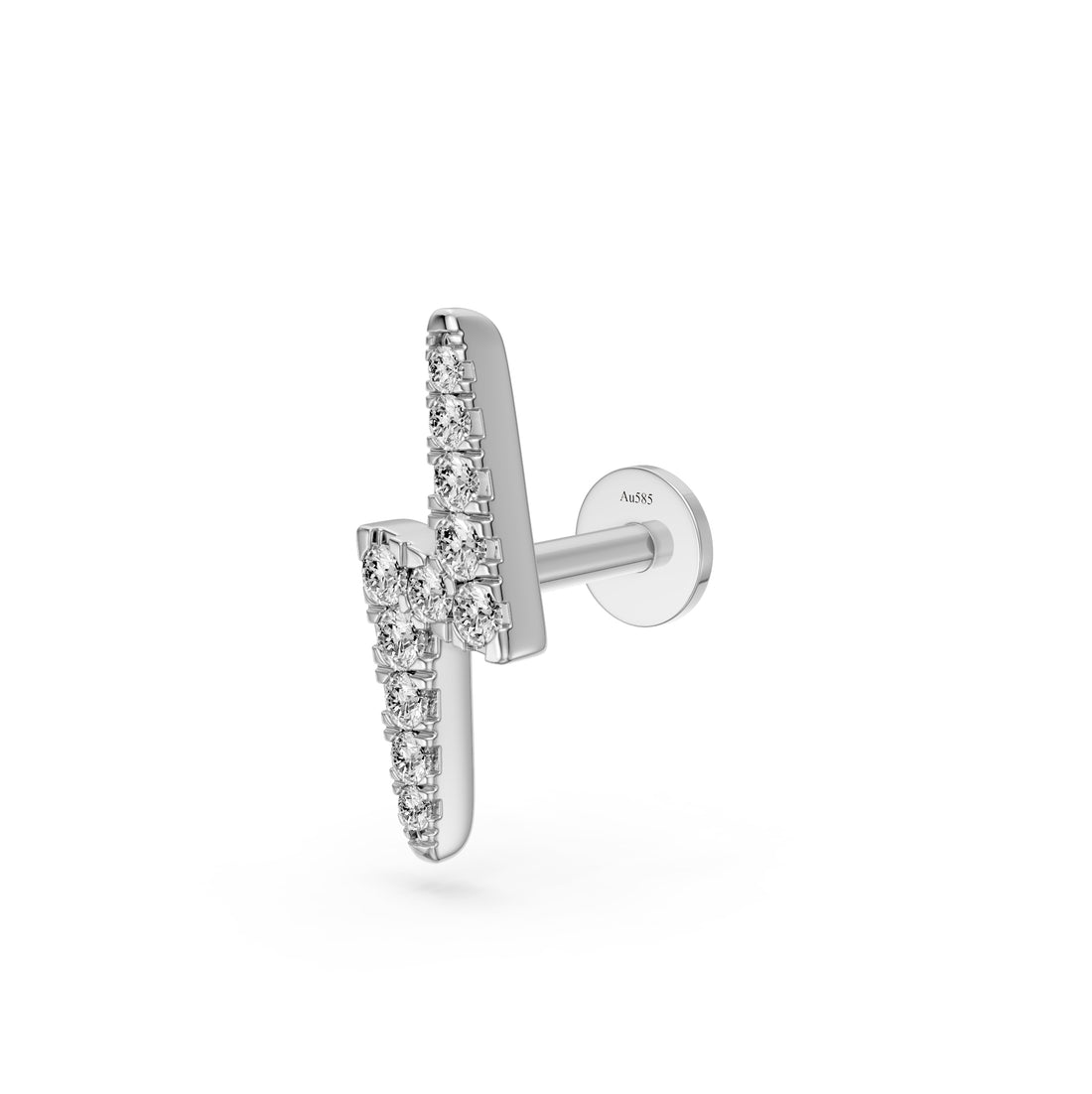 Diamond Piercing in White Gold