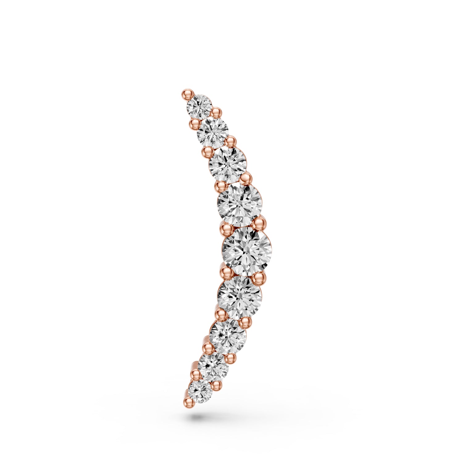 Diamond Piercing in Rose Gold