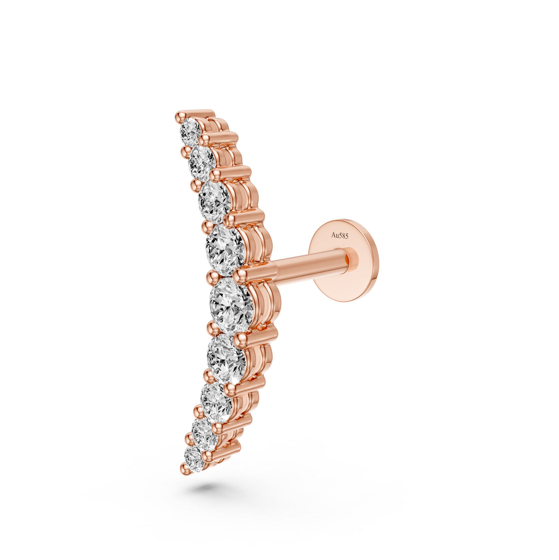 Diamond Piercing in Rose Gold