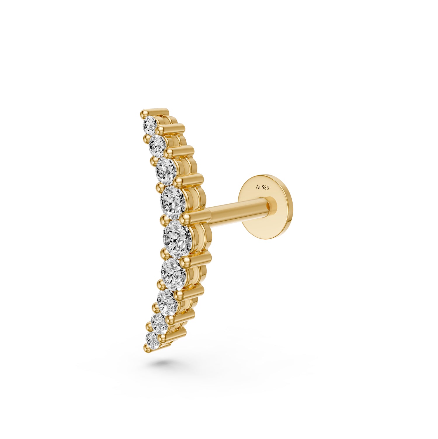 Diamond Piercing in Yellow Gold