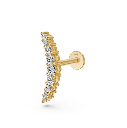 Diamond Piercing in Yellow Gold
