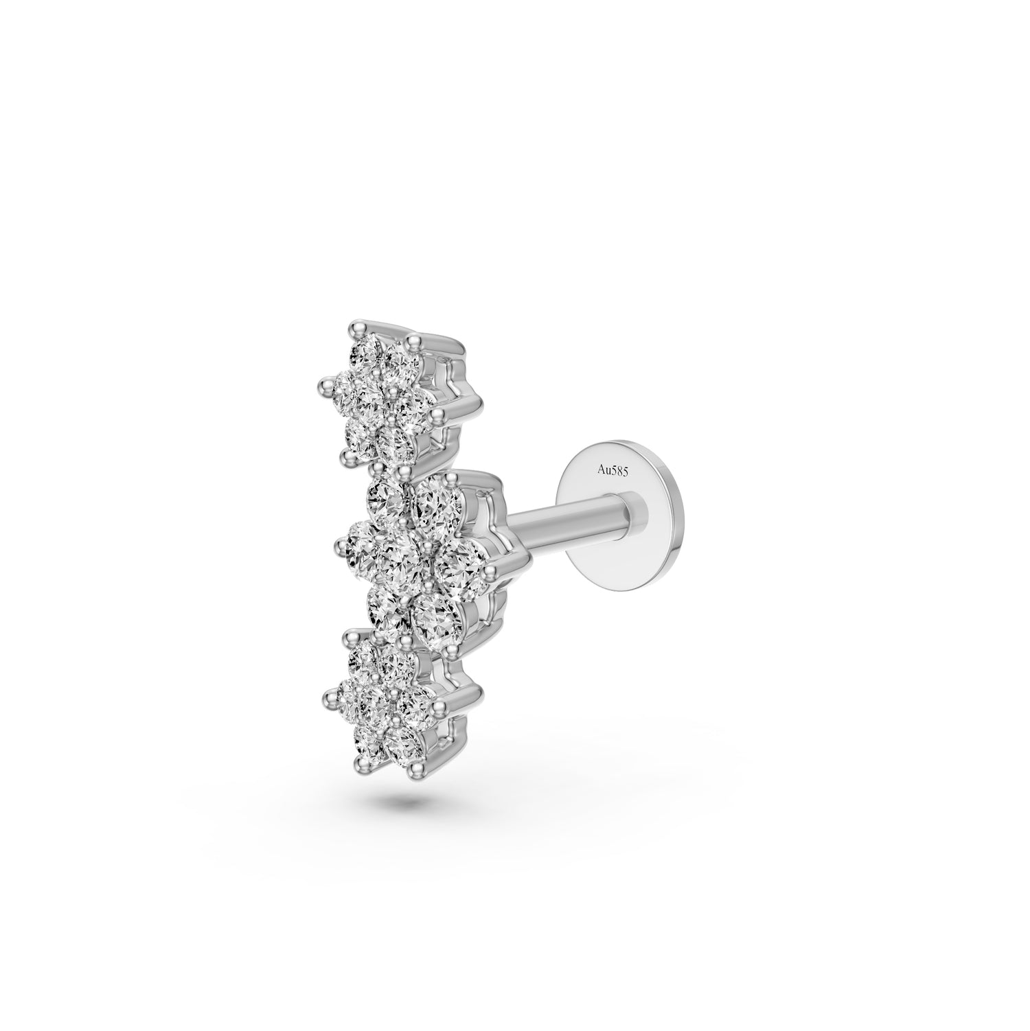 Diamond Piercing in White Gold