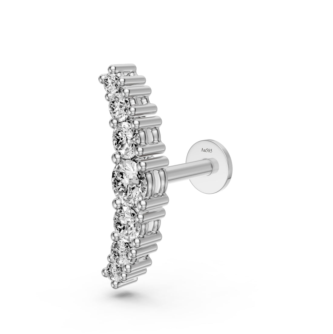 Diamond Piercing in White Gold