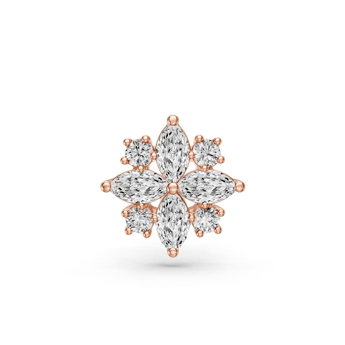 Diamond Piercing in Rose Gold