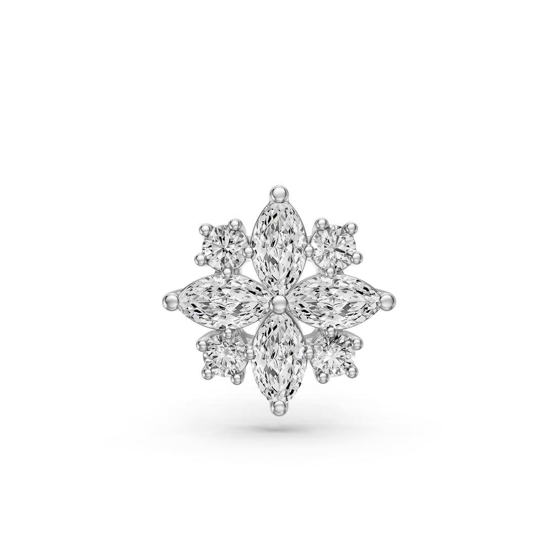 Diamond Piercing in White Gold