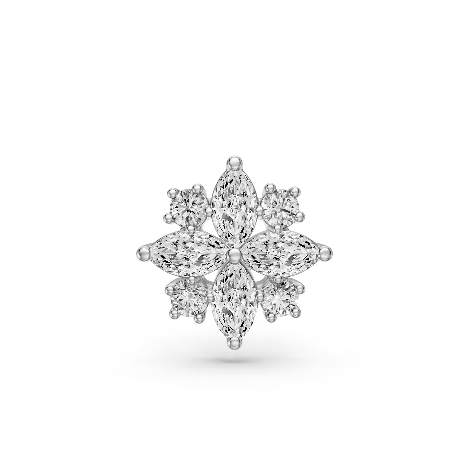 Diamond Piercing in White Gold