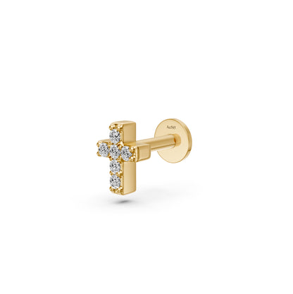 Diamond Piercing in Yellow Gold