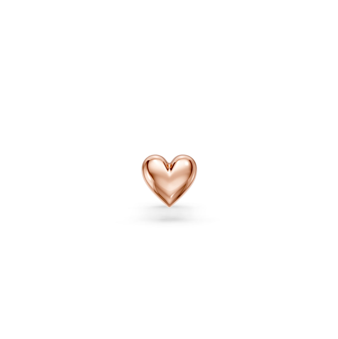 Heart Piercing in Rose Gold