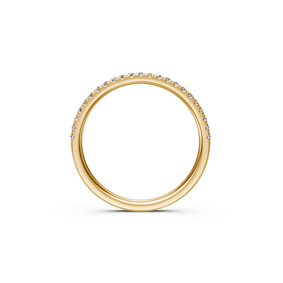Diamond Band Ring in Yellow Gold