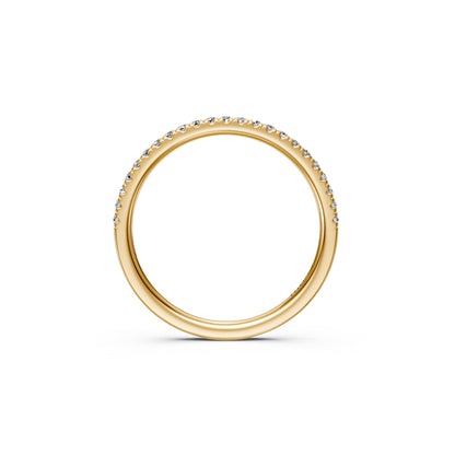 Diamond Band Ring in Yellow Gold
