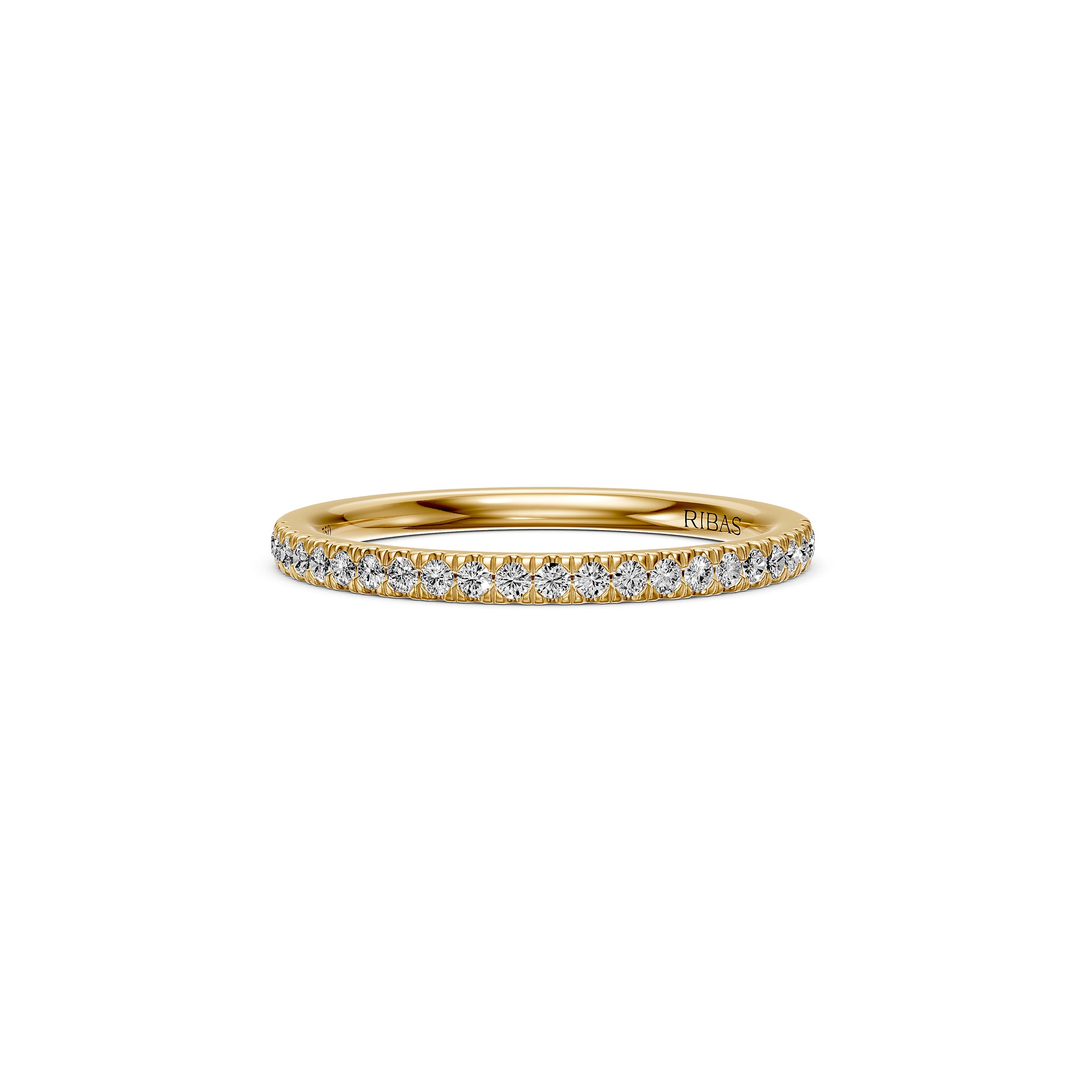 Diamond Band Ring in Yellow Gold