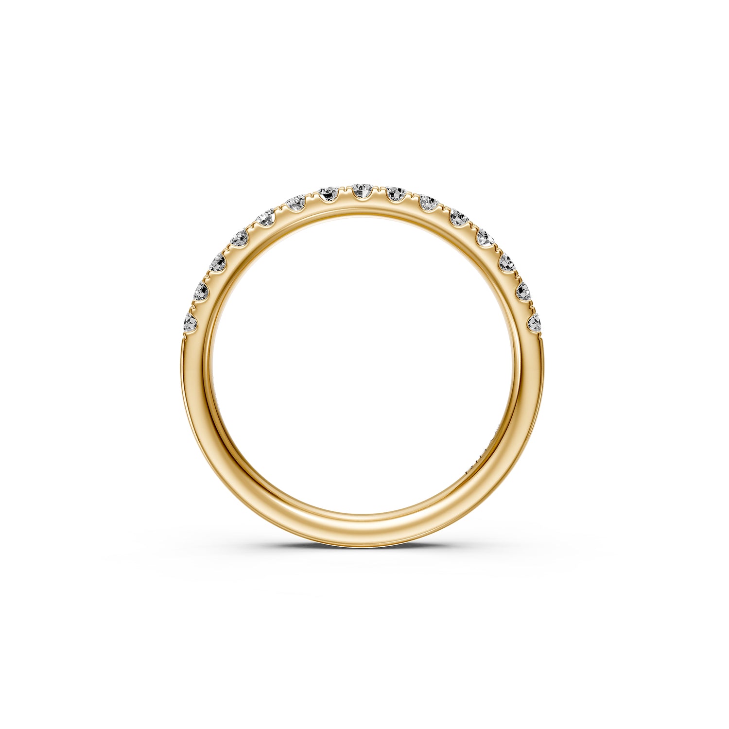 Diamond Band Ring in Yellow Gold