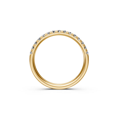 Diamond Band Ring in Yellow Gold