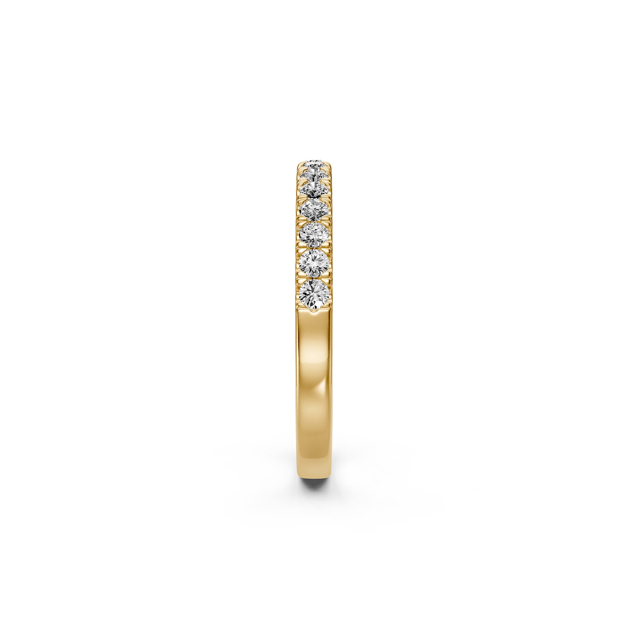 Diamond Band Ring in Yellow Gold