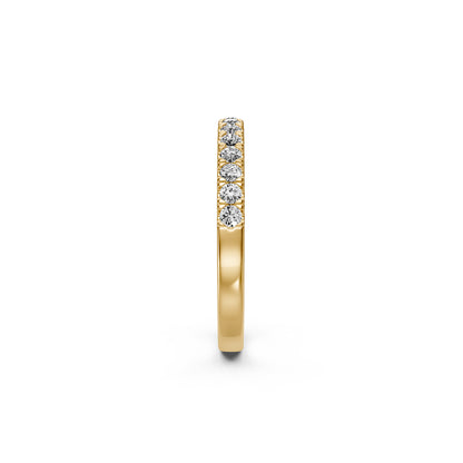 Diamond Band Ring in Yellow Gold