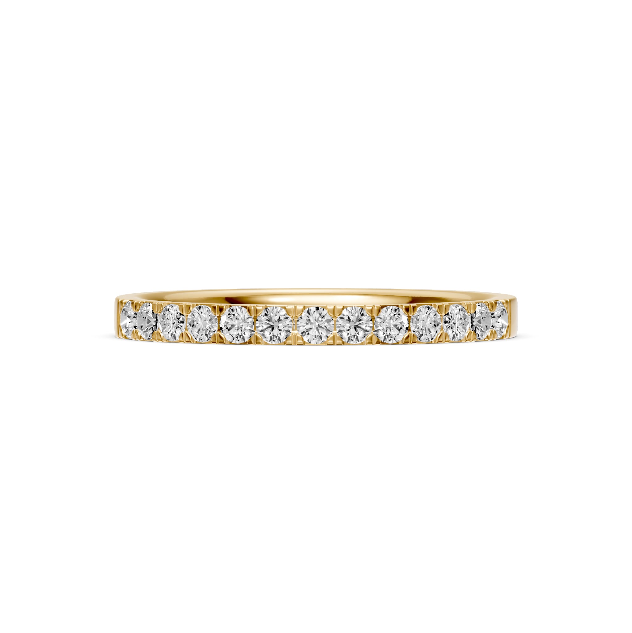 Diamond Band Ring in Yellow Gold