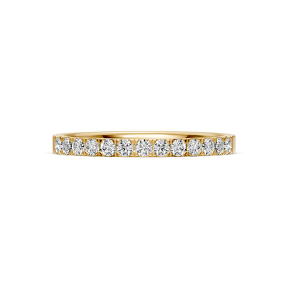 Diamond Band Ring in Yellow Gold