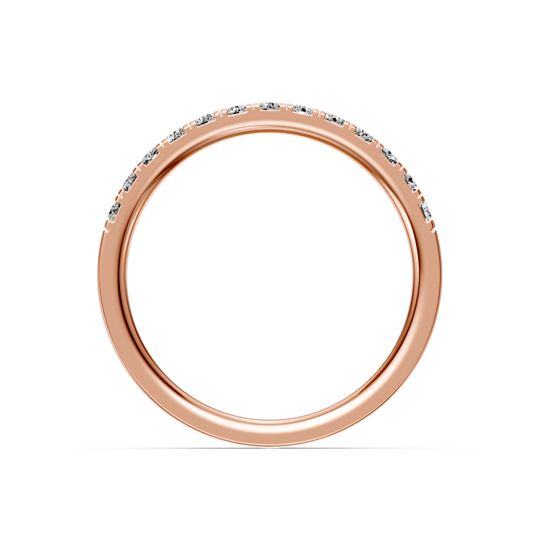 Diamond Band Ring in Rose Gold