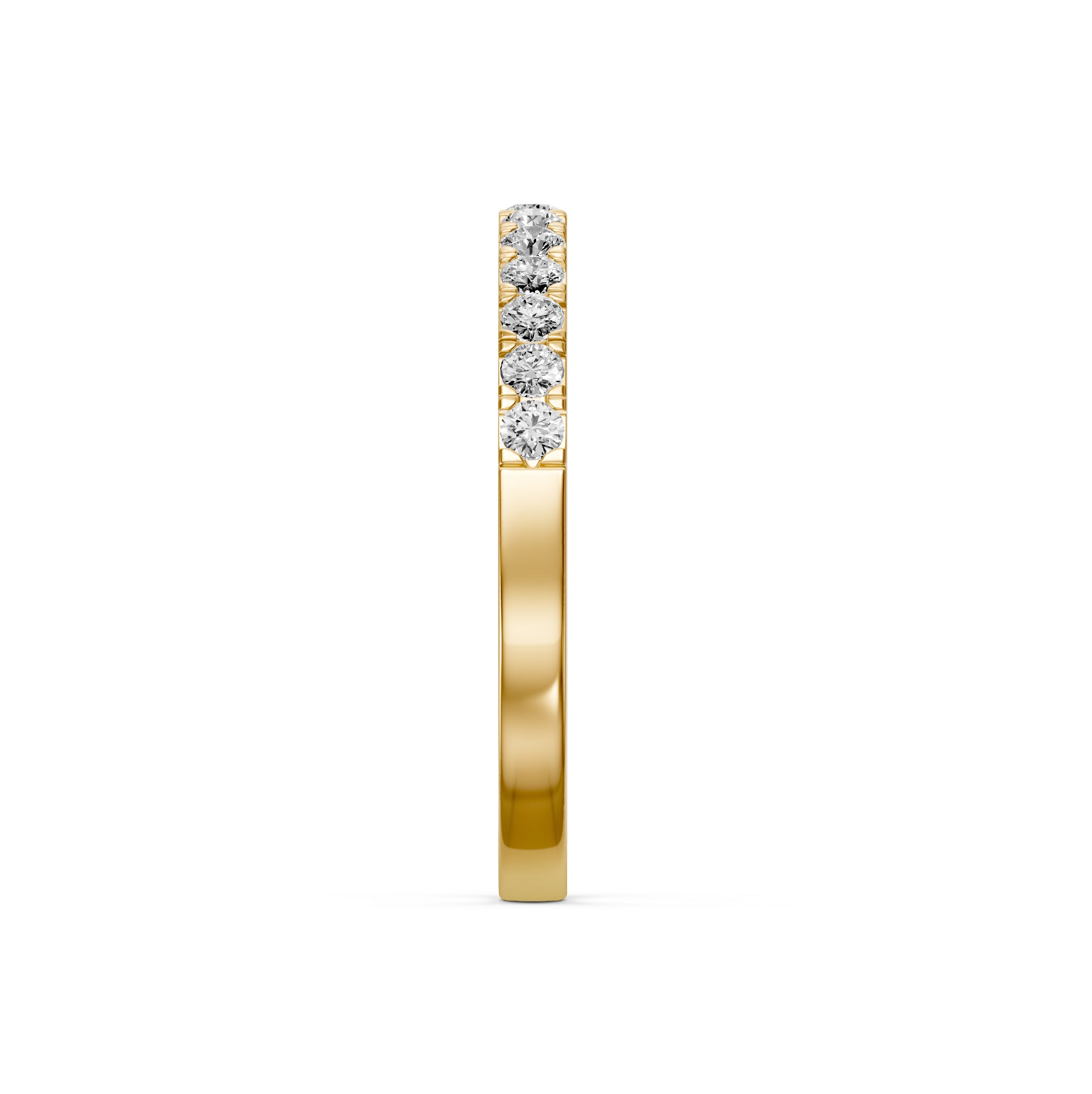 Diamond Band Ring in Yellow Gold