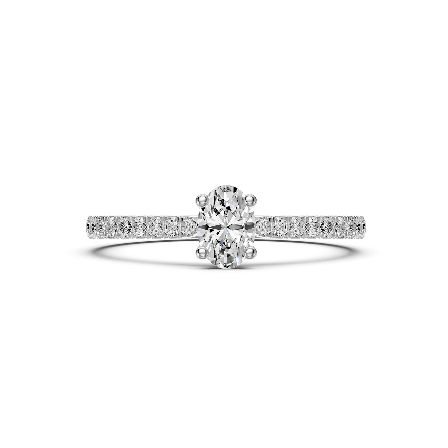 Diamond Ring in White Gold