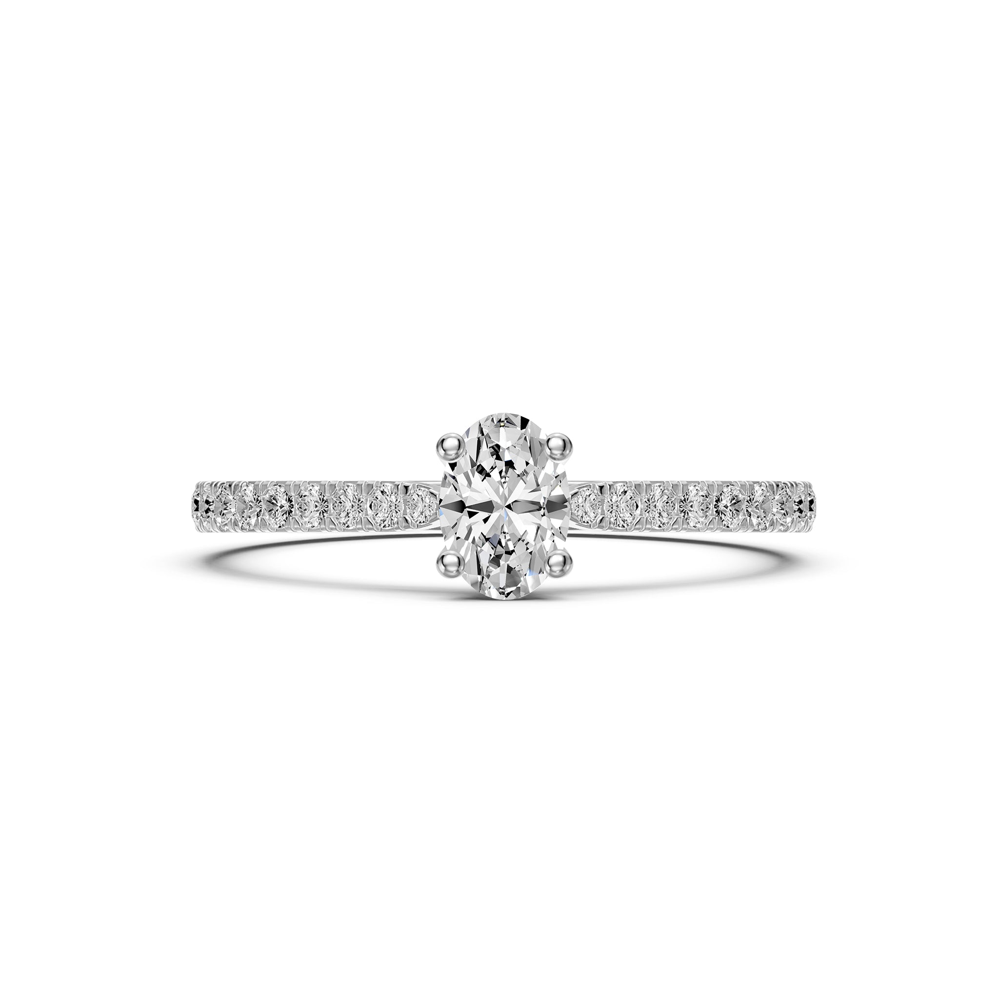 Diamond Ring in White Gold