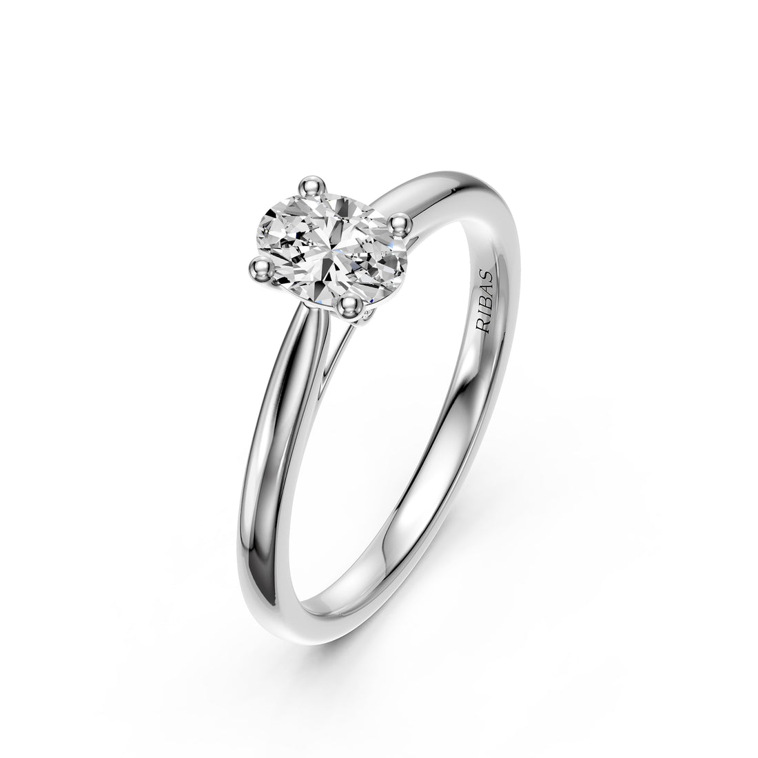 Diamond Ring in White Gold